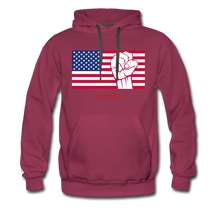 Load image into Gallery viewer, USA STRONG - Men’s Premium Hoodie - burgundy
