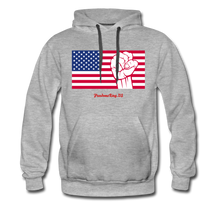 Load image into Gallery viewer, USA STRONG - Men’s Premium Hoodie - heather gray
