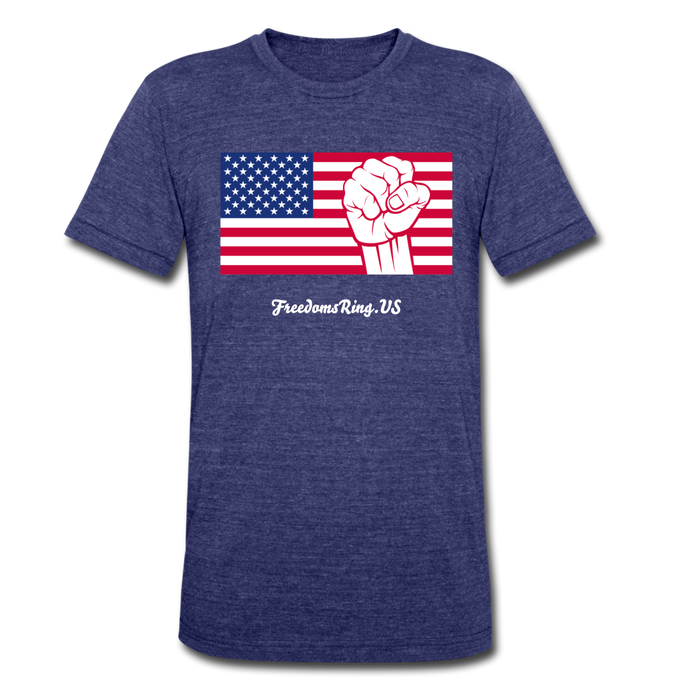 USA STRONG - Unisex Tri-Blend T-Shirt - heather indigo