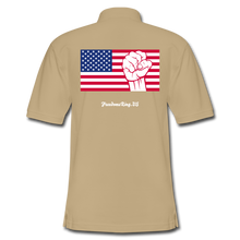 Load image into Gallery viewer, USA STRONG - Men&#39;s Pique Polo Shirt - beige
