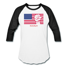 Load image into Gallery viewer, USA STRONG - Baseball T-Shirt - white/black
