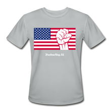 Load image into Gallery viewer, USA STRONG - Men’s Moisture Wicking Performance T-Shirt - silver
