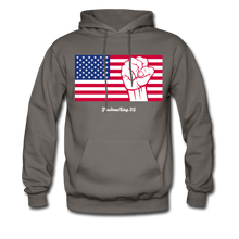 Load image into Gallery viewer, USA STRONG - Men&#39;s Hoodie - asphalt gray
