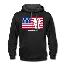 Load image into Gallery viewer, USA STRONG - Contrast Hoodie - black/asphalt
