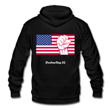 Load image into Gallery viewer, USA STRONG - Unisex Fleece Zip Hoodie - black
