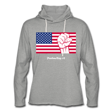 Load image into Gallery viewer, USA STRONG - Unisex Lightweight Terry Hoodie - heather gray
