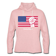 Load image into Gallery viewer, USA STRONG - Unisex Lightweight Terry Hoodie - cream heather pink
