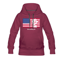 Load image into Gallery viewer, USA STRONG - Women’s Premium Hoodie - burgundy
