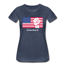 Load image into Gallery viewer, USA STRONG - Women’s Premium T-Shirt - heather blue
