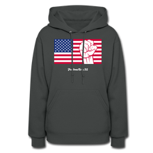 Load image into Gallery viewer, USA STRONG - Women&#39;s Hoodie - asphalt
