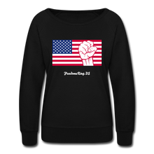 Load image into Gallery viewer, USA STRONG - Women’s Crewneck Sweatshirt - black
