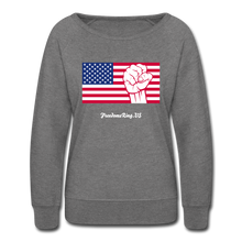 Load image into Gallery viewer, USA STRONG - Women’s Crewneck Sweatshirt - heather gray
