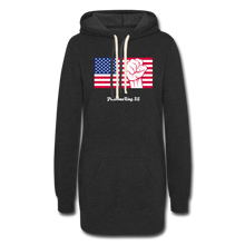 Load image into Gallery viewer, USA STRONG - Women&#39;s Hoodie Dress - heather black
