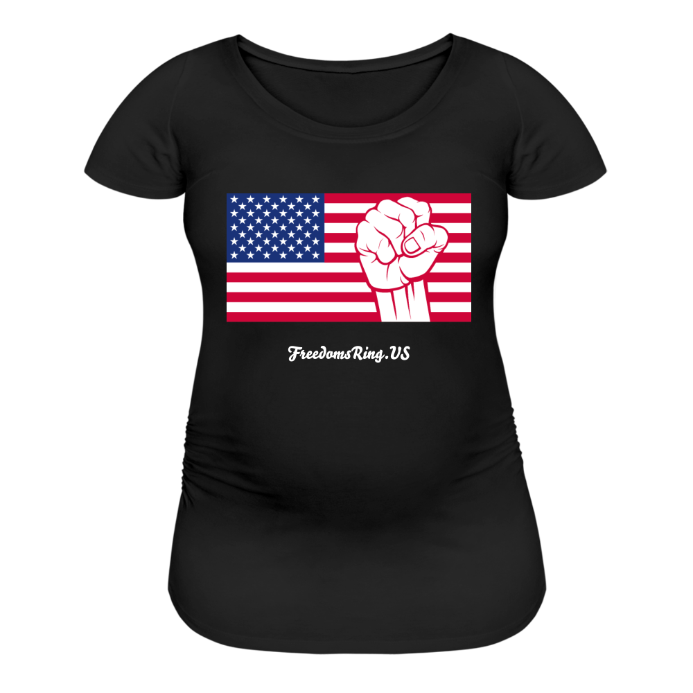 USA STRONG - Women’s Maternity T-Shirt - black