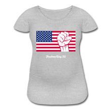 Load image into Gallery viewer, USA STRONG - Women’s Maternity T-Shirt - heather gray
