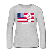 Load image into Gallery viewer, USA STRONG - Women&#39;s Long Sleeve Jersey T-Shirt - gray
