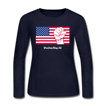 Load image into Gallery viewer, USA STRONG - Women&#39;s Long Sleeve Jersey T-Shirt - navy
