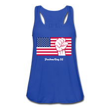 Load image into Gallery viewer, USA STRONG - Women&#39;s Flowy Tank Top by Bella - royal blue
