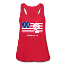 Load image into Gallery viewer, USA STRONG - Women&#39;s Flowy Tank Top by Bella - red
