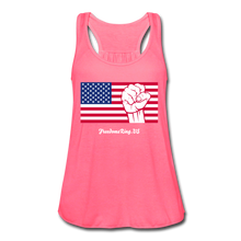 Load image into Gallery viewer, USA STRONG - Women&#39;s Flowy Tank Top by Bella - neon pink
