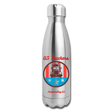 Load image into Gallery viewer, USA TRUCKER - Insulated Stainless Steel Water Bottle - silver
