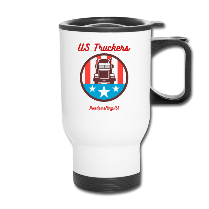 USA TRUCKER - Travel Mug - white