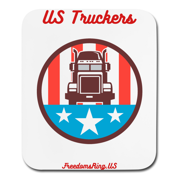 USA TRUCKER - Mouse pad Vertical - white