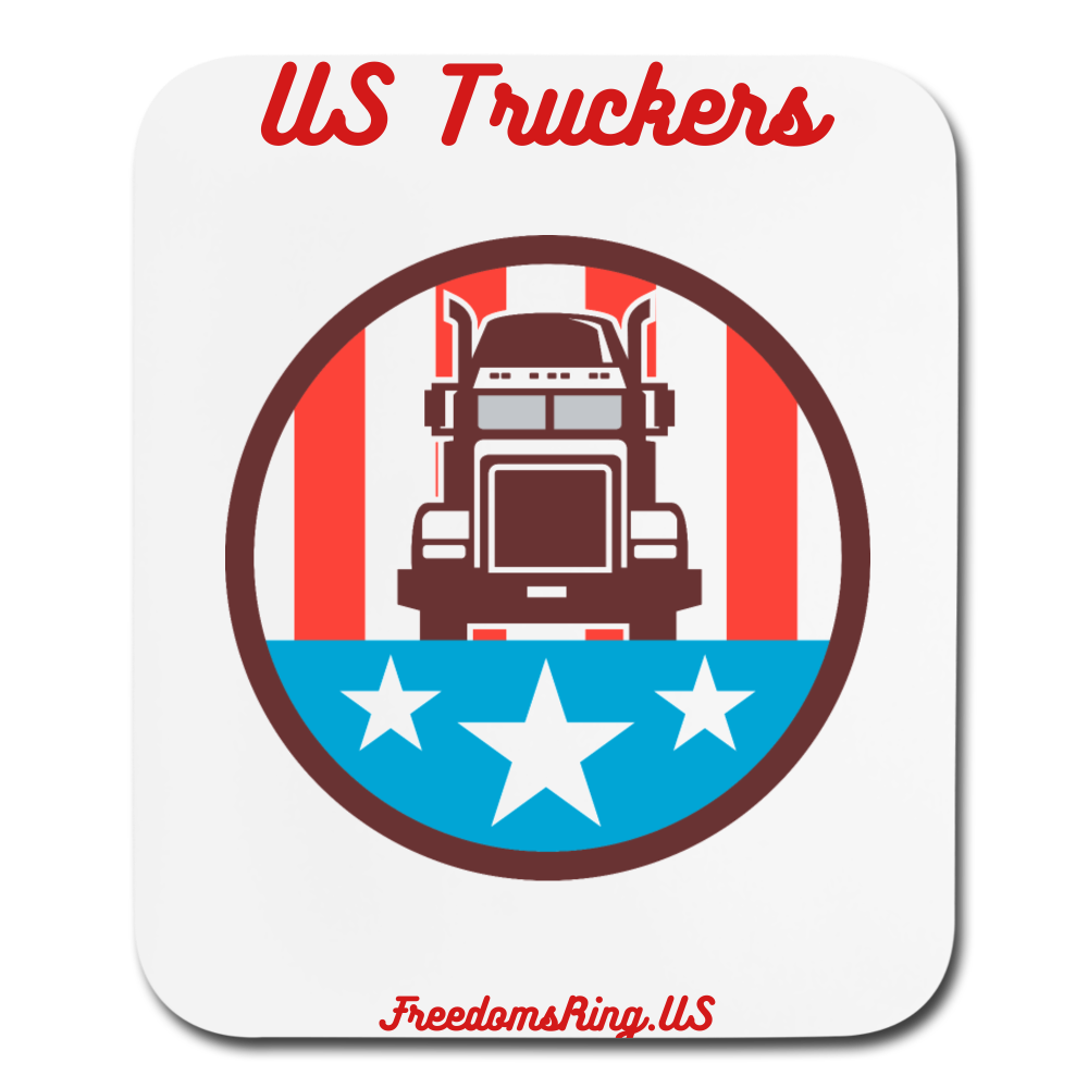 USA TRUCKER - Mouse pad Vertical - white