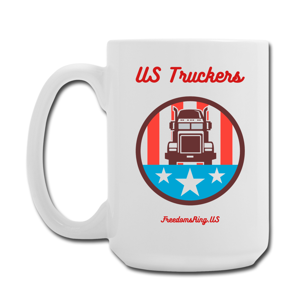 USA TRUCKER - Coffee/Tea Mug 15 oz - white