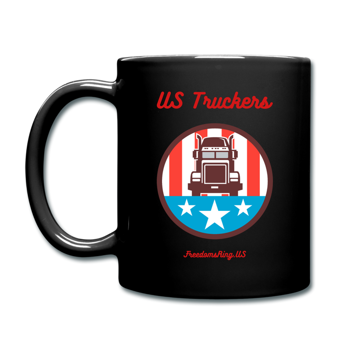 USA TRUCKER - Full Color Mug - black