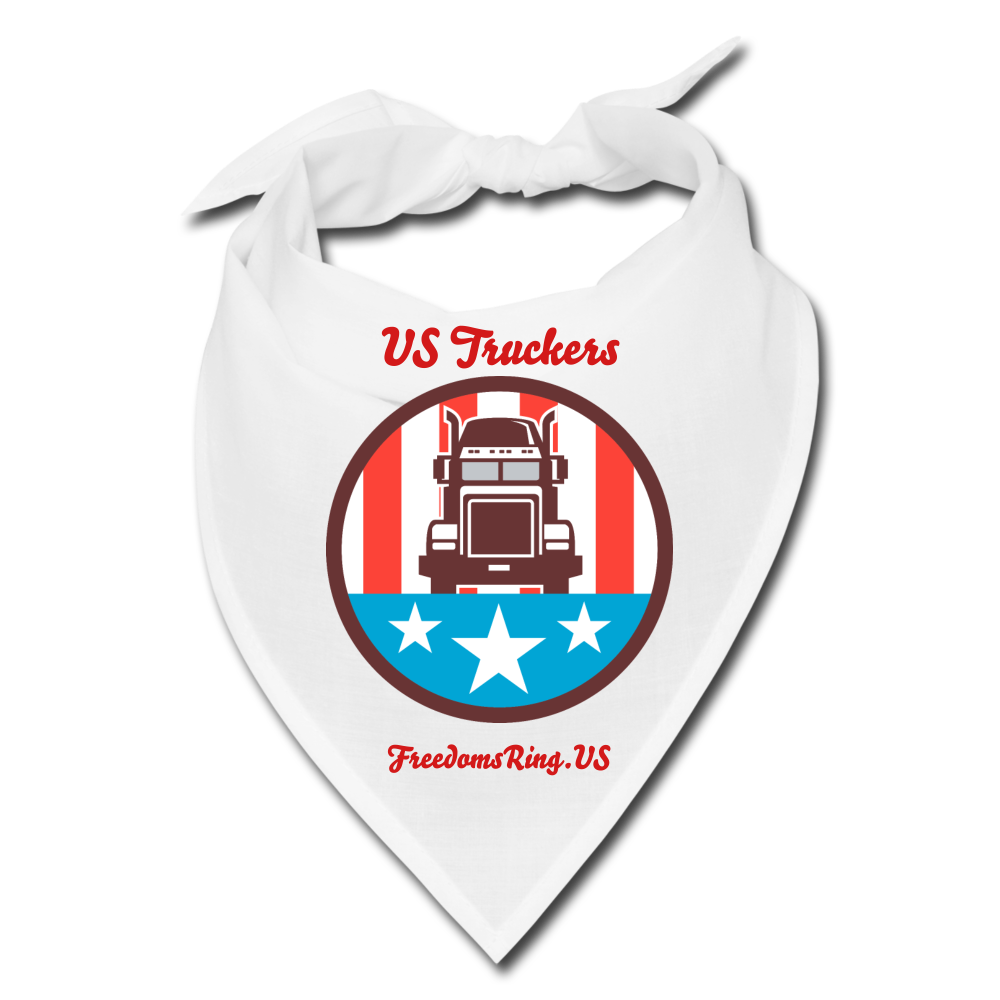 USA TRUCKER - Bandana - white