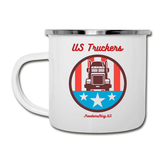 USA TRUCKER - Camper Mug - white