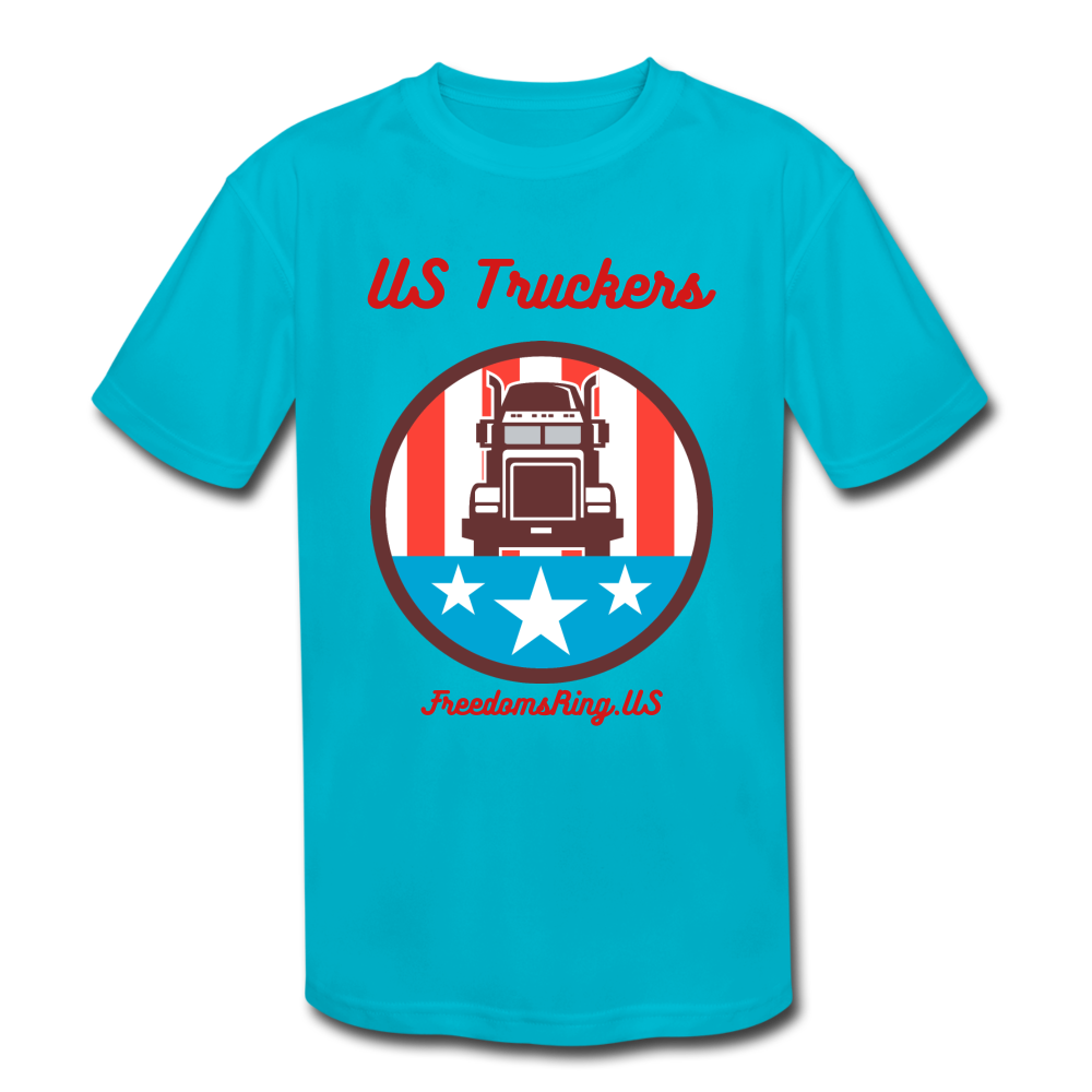 US TRUCKERS - Kids' Moisture Wicking Performance T-Shirt - turquoise