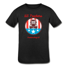 Load image into Gallery viewer, US TRUCKERS - Kids&#39; Tri-Blend T-Shirt - heather black
