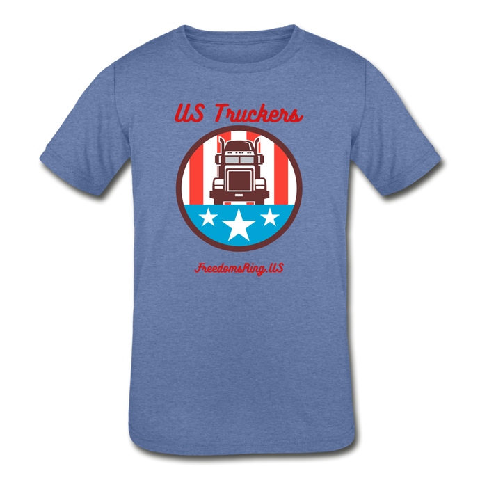 US TRUCKERS - Kids' Tri-Blend T-Shirt - heather Blue