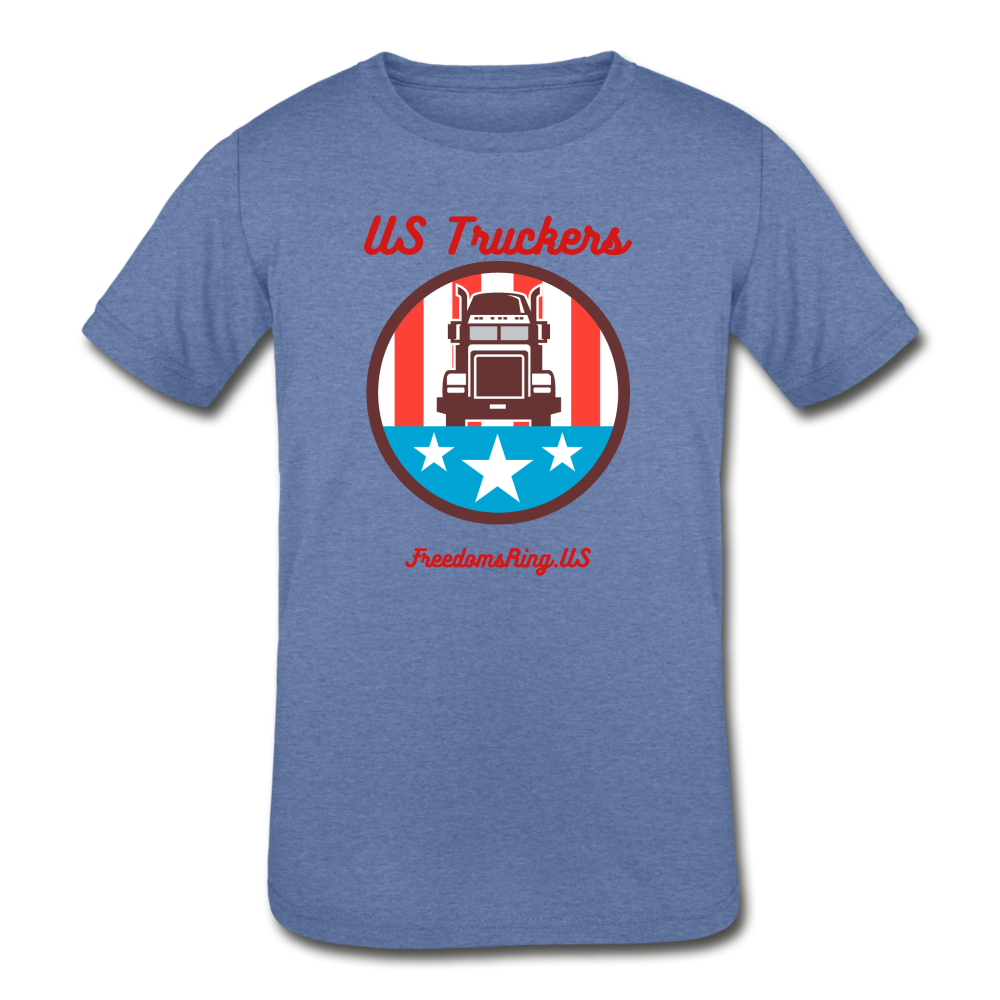 US TRUCKERS - Kids' Tri-Blend T-Shirt - heather Blue