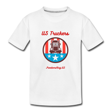 Load image into Gallery viewer, US TRUCKERS - Toddler Premium Organic T-Shirt - white
