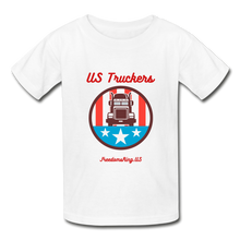 Load image into Gallery viewer, US TRUCKERS - Gildan Ultra Cotton Youth T-Shirt - white
