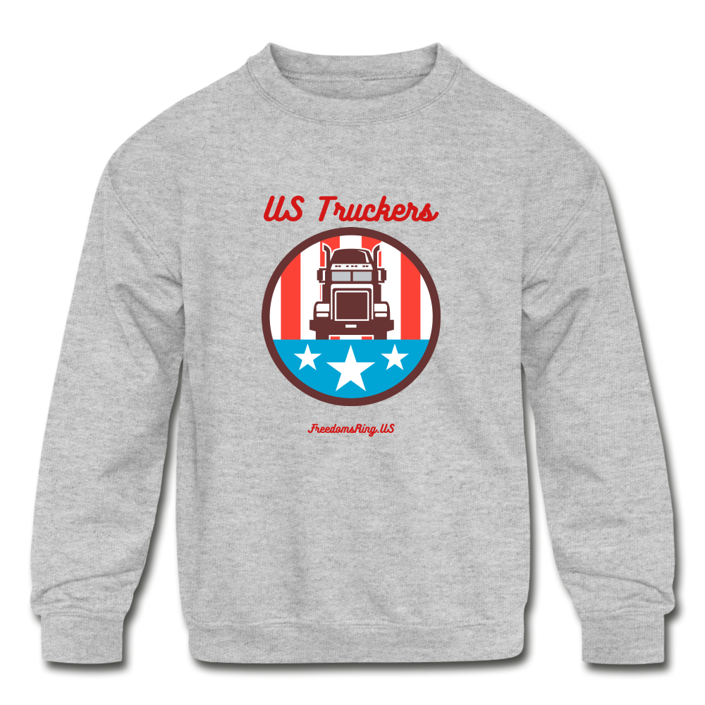 US TRUCKERS - Kids' Crewneck Sweatshirt - heather gray