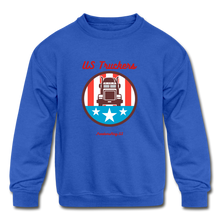 Load image into Gallery viewer, US TRUCKERS - Kids&#39; Crewneck Sweatshirt - royal blue
