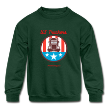 Load image into Gallery viewer, US TRUCKERS - Kids&#39; Crewneck Sweatshirt - forest green
