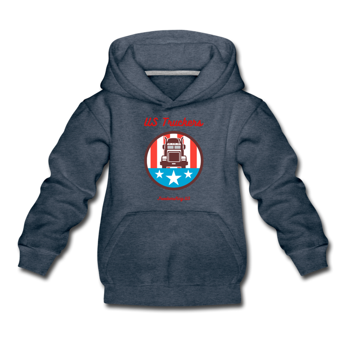 US TRUCKERS - Kids‘ Premium Hoodie - heather denim