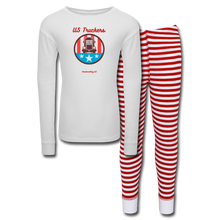 Load image into Gallery viewer, US TRUCKERS - Kids’ Pajama Set - white/red stripe
