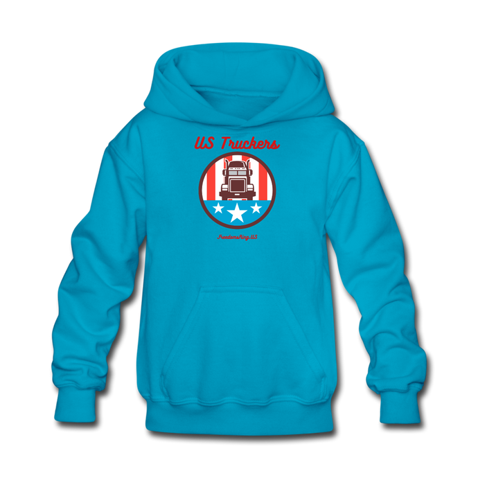 US TRUCKERS - Kids' Hoodie - turquoise