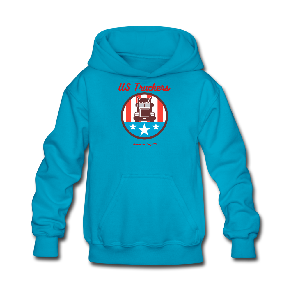 US TRUCKERS - Kids' Hoodie - turquoise