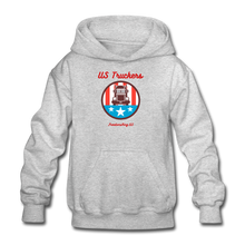 Load image into Gallery viewer, US TRUCKERS - Gildan Heavy Blend Youth Hoodie - heather gray
