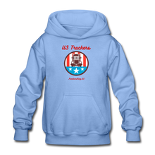 Load image into Gallery viewer, US TRUCKERS - Gildan Heavy Blend Youth Hoodie - carolina blue
