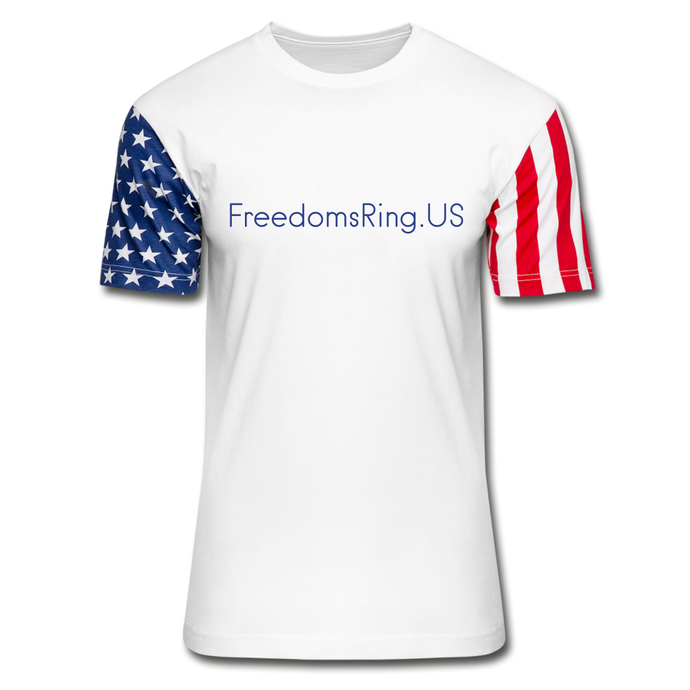 FreedomsRing.US - Stars and Stripes T-Shirt - white