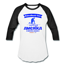 Load image into Gallery viewer, MAKING AMERIKA GROVEL AGAIN - Baseball T-Shirt - white/black
