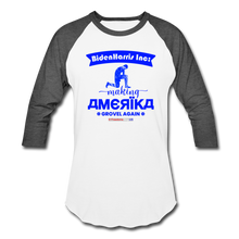 Load image into Gallery viewer, MAKING AMERIKA GROVEL AGAIN - Baseball T-Shirt - white/charcoal
